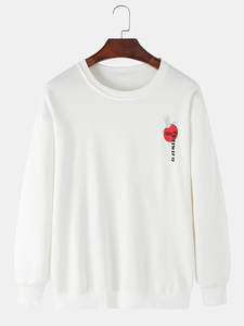 Otoño Invierno 100% Jersey de algodón para hombres sudadera térmica de lana liso teñido estampado ropa al aire libre para comodidad calor frío - Product Image 3