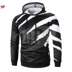 เสื้อฮู้ดผู้ชายผ้าโพลีเอสเตอร์100% มีฮู้ดพิมพ์ซับลิเมชันสำหรับกีฬาฤดูหนาวออกแบบโลโก้ได้ตามต้องการ - Product Image 5