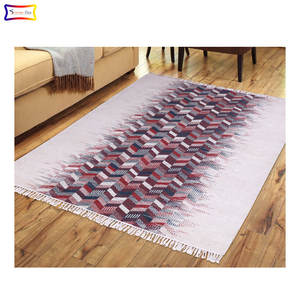 Meilleure qualité 100% fait à la main laine coton brodé Kilim conception lavable classique intérieur tissé tapis salon tapis ensembles - Product Image 1