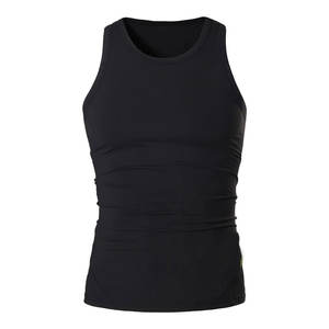 Meilleurs vêtements de sport extensibles nouveauté hommes décontracté Fitness entraînement gilet séchage rapide respirant coton Style Long grande taille débardeur - Product Image 6