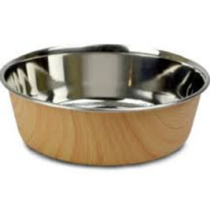 Nouvelle gamelle pour chien en acier inoxydable au design moderne avec support en bois, écologique, 2-en-1, pour la maison et l'extérieur - Product Image 5