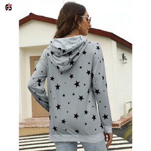 Sudadera con Capucha, Diseño Personalizado, Impresión por Sublimación, Ropa de Mujer, Ligera, 100% Poliéster, Informal, a la Moda - Product Image 3