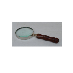 Loupe de poche en bois antique facile à transporter loupe en bois abordable pour hommes cadeau et maison - Product Image 1