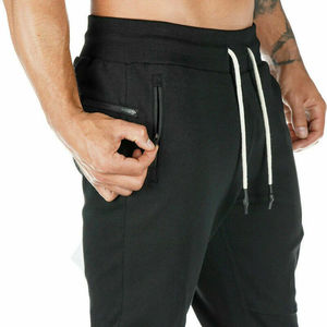 Pantalones de jogging ajustados para hombre, chándal de lana de algodón para trotar, personalizados, con múltiples bolsillos, venta al por mayor - Product Image 5