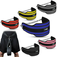 Ceinture de musculation en néoprène personnalisée ZEBRA SPORTS DB-179 pour la musculation et l'haltérophilie - Chaîne de traction durable pour dips