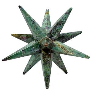 כוכב raba באיכות גבוהה קריסטל raba ב <span class=keywords><strong>fuchsite</strong></span> markaba 12 נקודות ריפוי קריסטל קוורץ מרקובה כוכב אבן חן הסיטונאי - Product Image 4