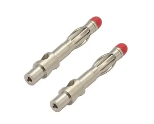 custom bullet connector with insulation tip nickel plating electric connector banana plug 4mm