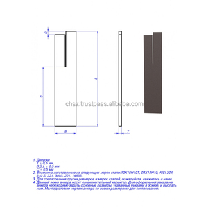 จุดยึดสำหรับวัสดุทนไฟเนื่องจากรูปทรงเรขาคณิตของการตัดการกัดกร่อนปรากฏขึ้นน้อยมากขายส่งรัด - Product Image 2