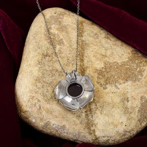 Colgantes y dijes finos de Plata de Ley 925, piedras preciosas granate chapadas en oro, diseño de flores, joyería, hermosas esposas, regalos para mamás y niñas - Product Image 4