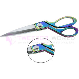 Rainbow Sewing Scissors Colorful Metallic <b>Craft</b> Tailor Scissors 9 Inch Heavy Duty Steel Professional Shears - Product Image 4