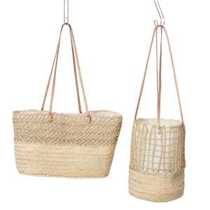Panier en jonc de mer du Vietnam, sac tissé naturel pour femmes - Product Image 2