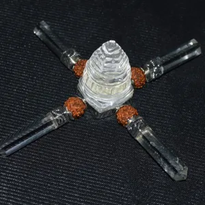 Generator Kristal Shree-yantra dengan Rudraksha