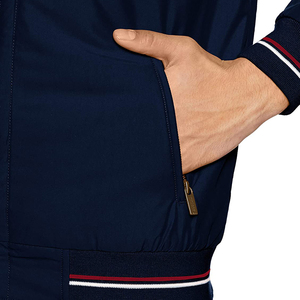 Chaqueta cortavientos de satén y nailon para hombre, cazadora con bloques de Color - Product Image 4