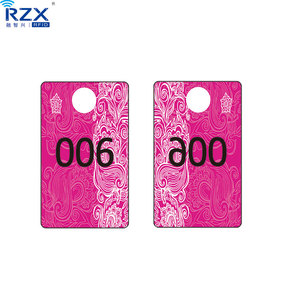 Tái Sử Dụng Nối Tiếp Số In Thẻ Nhựa Sống Bán Quần Áo Móc Áo Nhỏ Thẻ PVC/Tag - Product Image 3