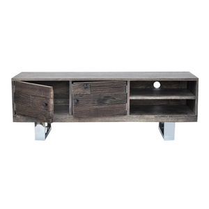 Mueble de TV de madera recuperada maciza de estilo antiguo, sala de estar reciclada para muebles de madera, soporte de TV para el hogar de estilo antiguo - Product Image 5