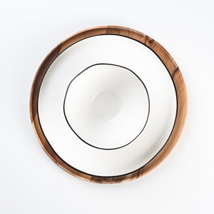 Assiette de service en bois de haute qualité, 100% naturelle, taille personnalisée - Product Image 5