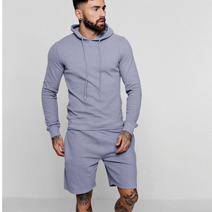 T-shirt et Short pour hommes, ensemble d'été, vente en gros, Slim, Logo de marque personnalisé, doubles, meilleure qualité, pour hommes - Product Image 1