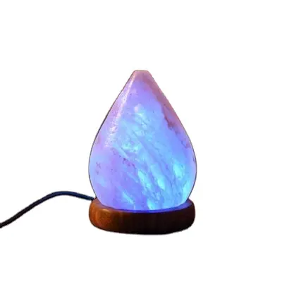 Lámpara de roca tallada de sal para el hogar, luz de mar, técnica de embalaje de estilo Power Style, aire orgánico, ecológico