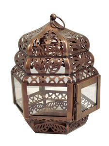 Linterna marroquí de metal dorado para el artículo decorativo del banquete de boda del hogar - Product Image 4