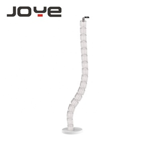 Ocho ordenador de oficina ajustable debajo del escritorio ABS vertical Cable de gestión columna vertebral para escritorio de pie - Product Image 4