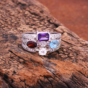 Anillo de GEMA de turmalina Natural, Plata de Ley 925, venta al por mayor, anillo de piedras preciosas múltiples para proveedores y fabricante - Product Image 1