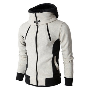 Offre Spéciale personnalisé logo Mens Double Fermeture Éclair En Molleton À Capuche Mince À Capuchon Occasionnel hoodies sweat Veste - Product Image 4