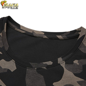 Wholesale Men's Tactical <b>Camouflage</b> T-<b>Shirt</b> Custom Polyester Cotton Short Sleeve O-Neck Streetwear Digital Printed Pattern - Product Image 2
