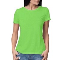 Vente en gros de t-shirts d'été pour femmes en coton 100% tricoté, écologiques, de haute qualité, unis, personnalisés, fabriqués au Bangladesh