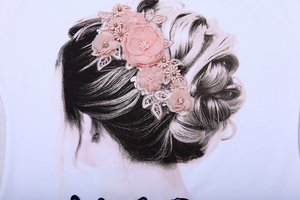 เสื้อยืดแฟชั่นผ้าฝ้าย100% สำหรับผู้หญิงเสื้อยืดสตรีแบบปักตามสั่ง2025 - Product Image 2