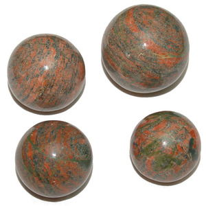 Sphères d'Unakite de pierres précieuses | boules de cristal de sphère de pierres précieuses pour l'artisanat de pierre de guérison feng shui reiki - Product Image 1