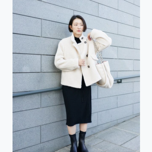 GRAENN Veste Sherpa en polyester recyclé Fourre-tout décontracté pour filles Mode - Product Image 5