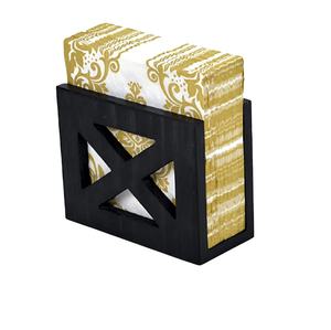 Porte-serviettes en fer en métal noir taille moyenne haute qualité forme personnalisée prix abordable décor de Table élégant - Product Image 1