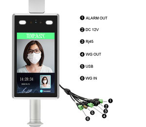 Caméra de reconnaissance faciale 3d, 2 faces, mesure de la température corporelle, sans Contact, géométrique, contrôleur d'accès - Product Image 4