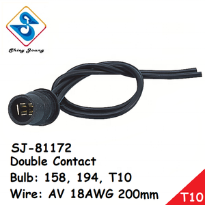 <span class=keywords><strong>2</strong></span> <span class=keywords><strong>Pin</strong></span> Tự Động Kết Nối T10 158 194 Bóng Đèn Đuôi Đôi Liên Hệ Với Ổ Cắm Đèn Lắp Ráp - Product Image 4