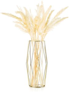 Luxury Design <b>Glass</b> Flower <b>Vase</b> for Home Party and Wedding Flower <b>Vases</b> Decorative <b>Clear</b> Color <b>Glass</b> Plant <b>Vase</b> with Metal Stand - Product Image 2