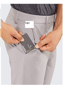 กางเกงตีกอล์ฟแบบยืดสำหรับผู้ชาย,กางเกงหนายืดแห้งเร็วทรงสลิมฟิต32 ''/34'' พร้อมกระเป๋าโพลีเอไมด์92% ผ้าสแปนเด็กซ์8% - Product Image 3