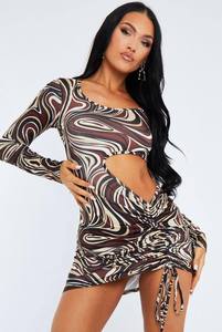 2022 été Boho plage robe femmes imprimé fleuri à volants à manches courtes Mini Wrap robe d'été XL décontracté en mousseline de soie inspiré Paris - Product Image 5