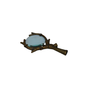 Loupe Vintage à cadre métallique en Aluminium avec une loupe en laiton de bonne qualité au Design de finition Antique - Product Image 1