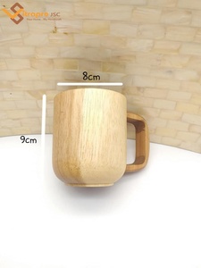 Acacia Cup Wooden Drink Cup Coffee Tea Fancy Wholesale Factory Biodegradable Natural Eco Friendly Handmade - Product Image 6