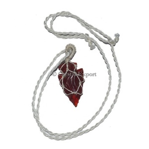 จี้ห้อยหัวลูกศรแก้วสีแดง | ซื้อจี้ลวดออนไลน์จากคริสตัลส่งออก - Product Image 1
