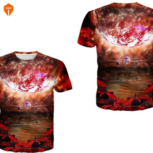 Mens Cotton Plain Lightning Patchwork Home Casual Loose T-Shirt - Product Image 5