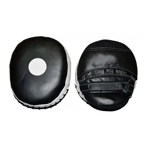 Beste Fabrikant Custom Winnende Zware Lederen Boksen Gebogen Focus Pads Ponsen Sport Mitts Voor Training