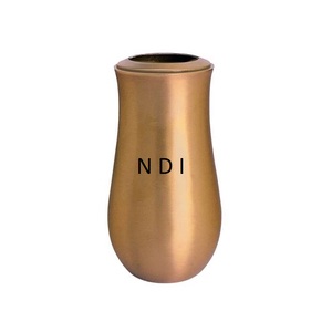 Luxury Traditional Style Aluminium Flower <b>Vase</b> <b>Copper</b> Plating Flower Container for Hotel Home Dining Room Decoration Flower Pot - Product Image 1