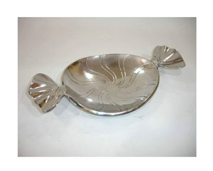 Vantage nickelé moderne luxe fantaisie aluminium nouveau plateau de fruits au look chaud nickelé fini pour la maison et la cuisine - Product Image 1