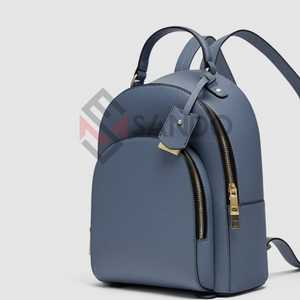 Mochila de mujer de alta calidad bolso impermeable de piel auténtica con logotipo personalizado mochila de piel sintética al por mayor - Product Image 3