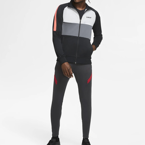 High Quality Men & Women 100% Polyester Two Piece Full Zip Up Tracksuit Set - Product Image 6