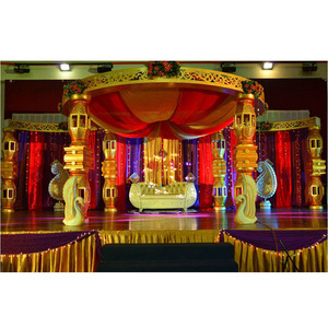 Top Professional Indian <b>Wedding</b> Fiberglass Mandap-Elegant Traditional Design Easy Assembly Customizable Size for Malaysia & UK - Product Image 1