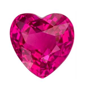 Turmalina Rosa Natural de Corte Corazón de 5 mm, Precio al por Mayor, Piedra Preciosa Suelta Facetada de Alta Calidad |   Turmalina Rosa Natural |   IGI - Product Image 1