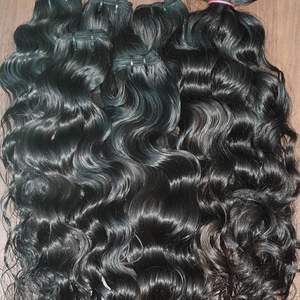 Extensiones de cabello humano indio Remy, sin procesar, cutícula Virgen sin procesar - Product Image 3