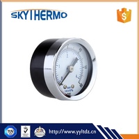 Manomètre électrique avec Mini jauge de pression, compresseur d'air hydraulique, testeur de pression, manomètre 0-60 PSI, montage à l'arrière, plaque à cadran 1/8 ", 1.5"